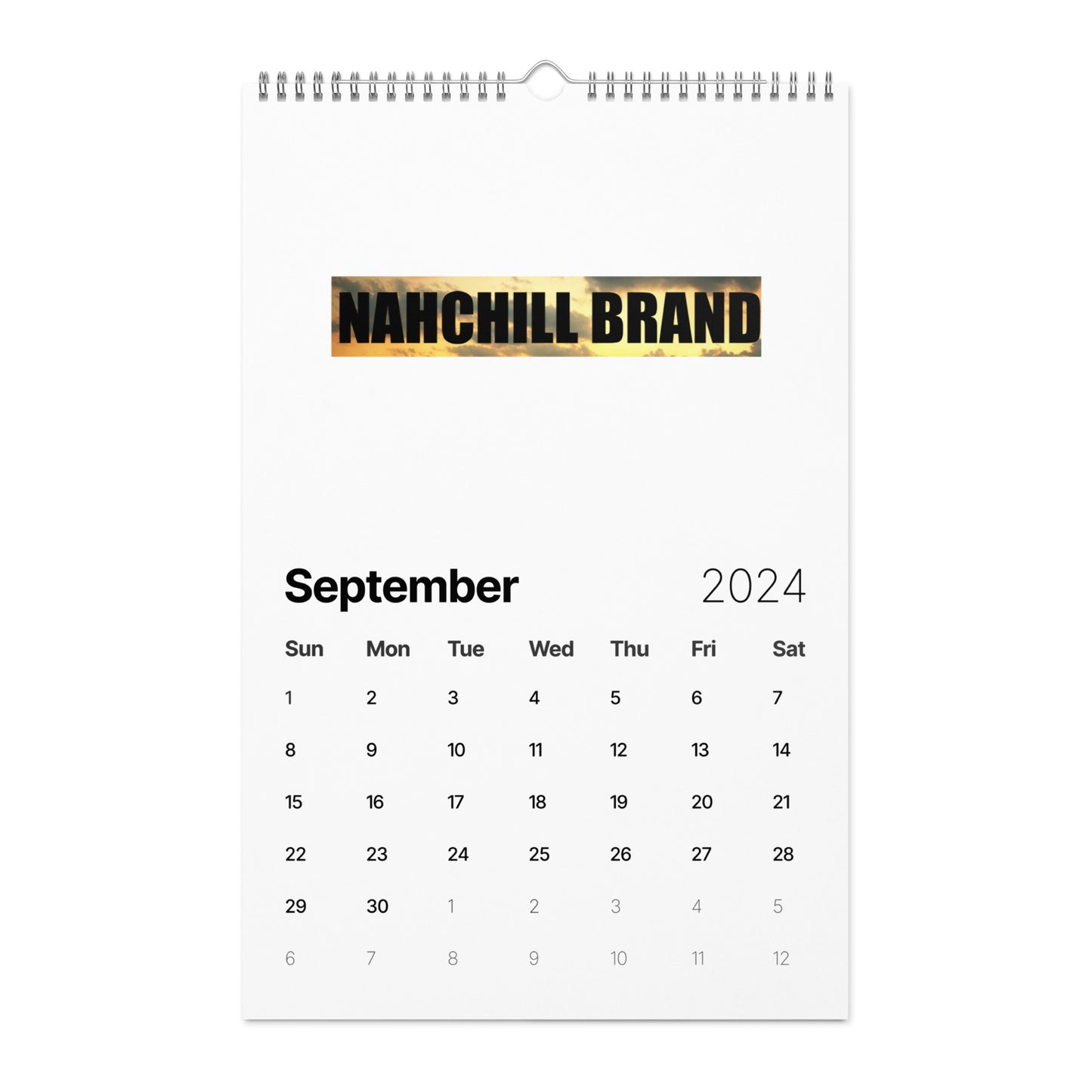 NahChill Brand Wall calendar (2024)