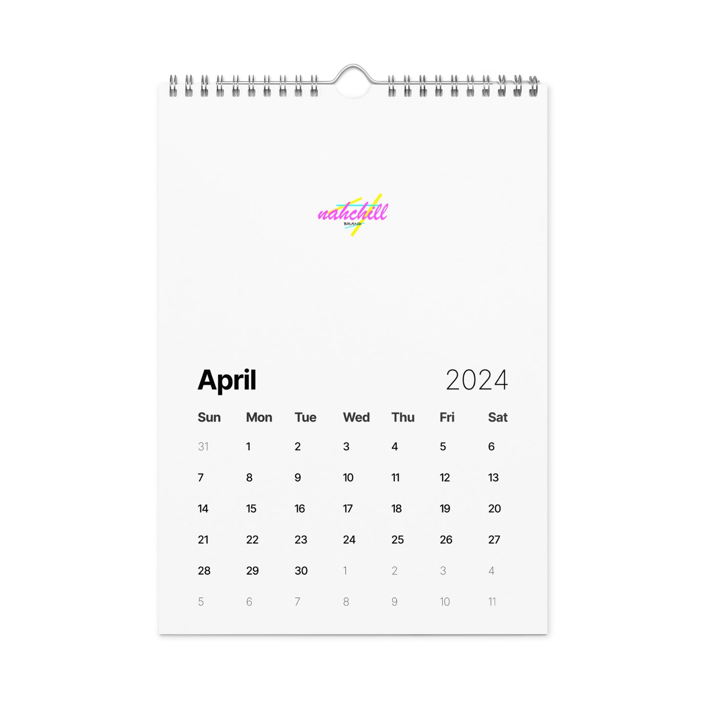 NahChill Brand Wall calendar (2024)